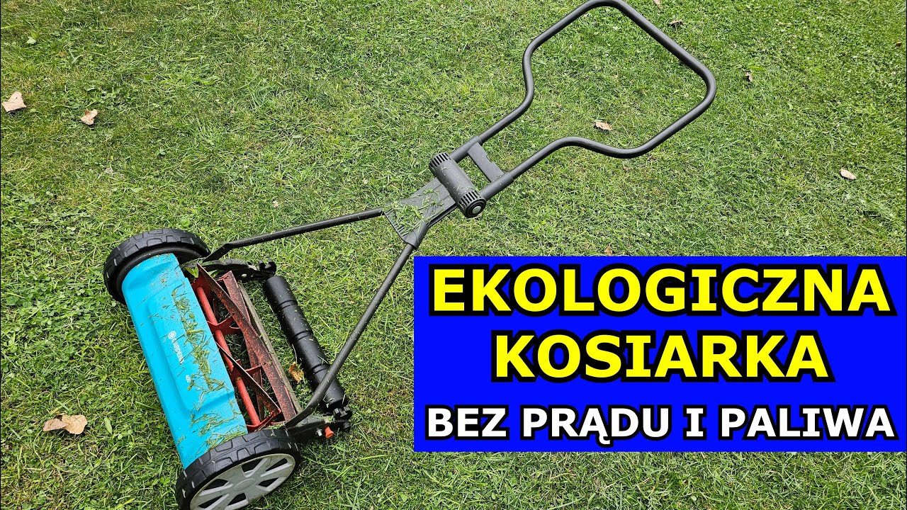 Ekologiczna Kosiarka. Darmowe Koszenie BEZ PRĄDU i PALIWA. Kosiarka ręczna bębnowa do Trawy Jak Kosi