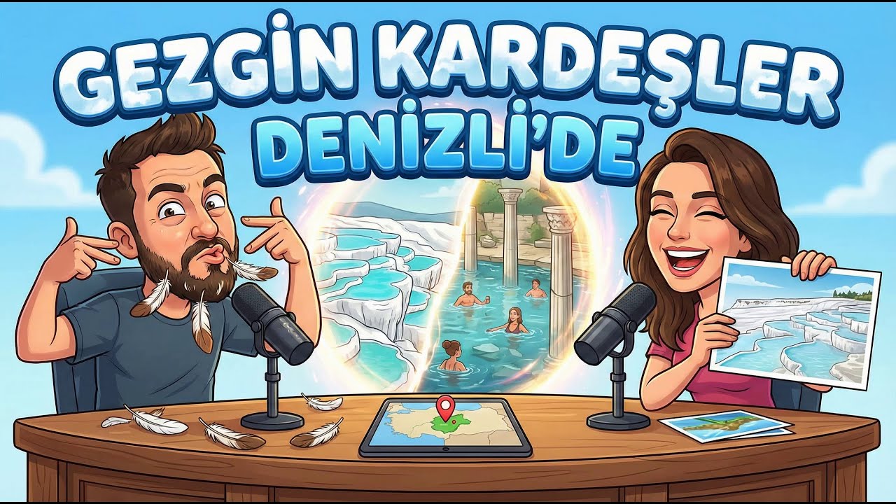 🎧 🐓 Denizli'yı Geziyoruz! Pamukkale Travertenleri | Eğlenceli Türkiye Turu 🇹🇷 (Podcast)