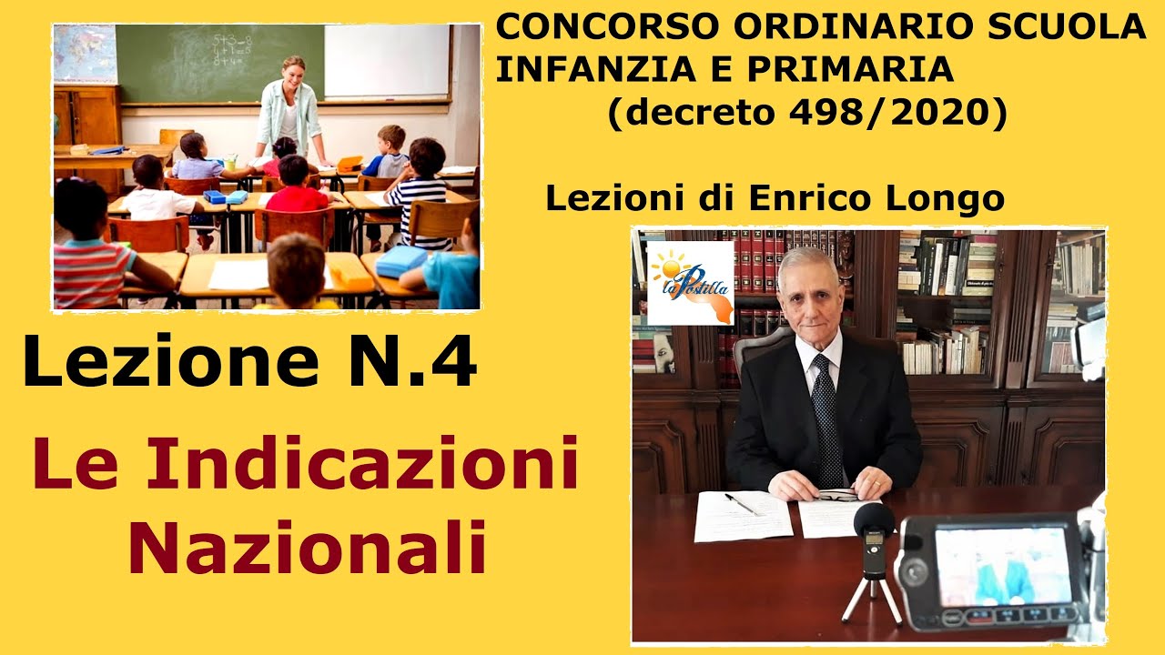 Le Indicazioni Nazionali  - LEZIONE N.4