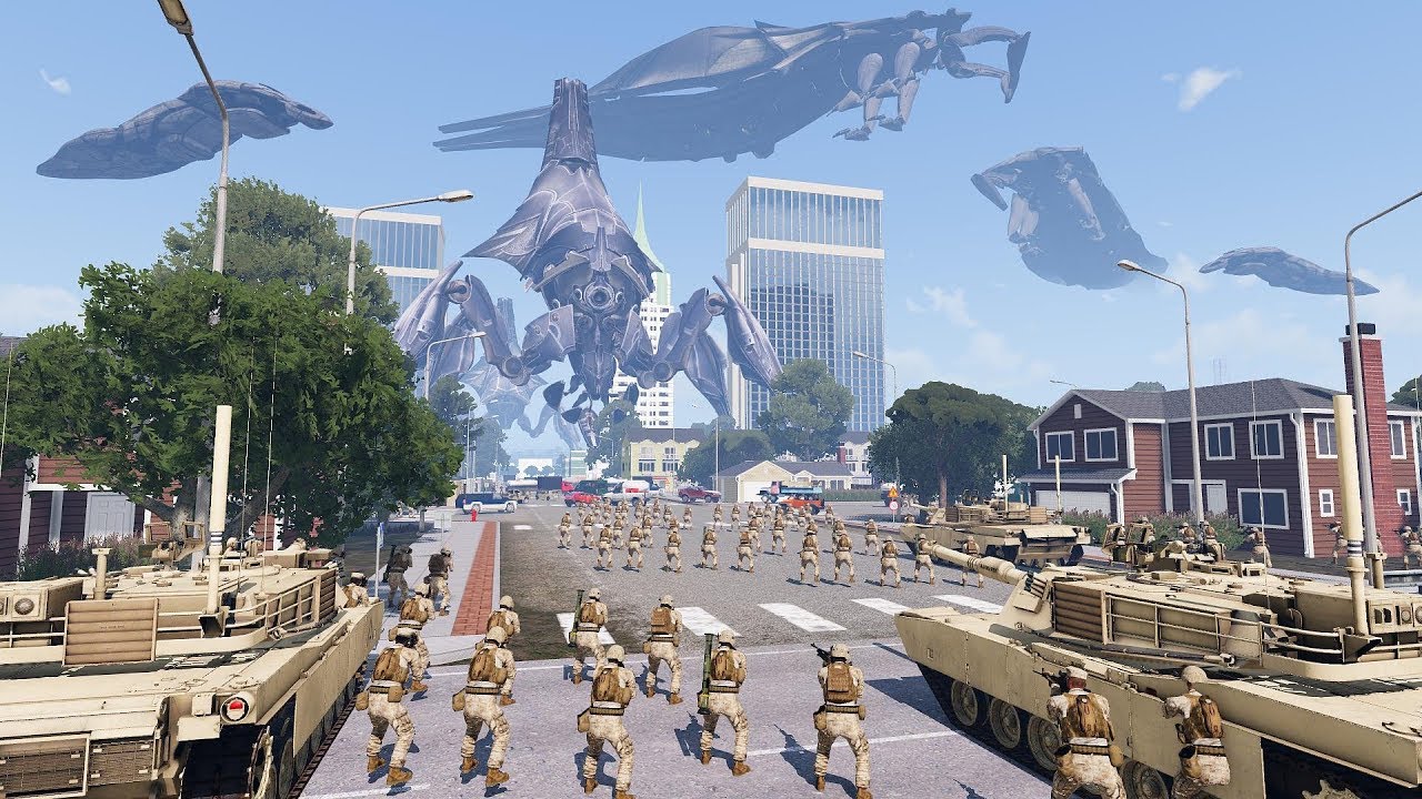 ARMA 3 Alien Contact EP 01 - Invasion of Los Angeles