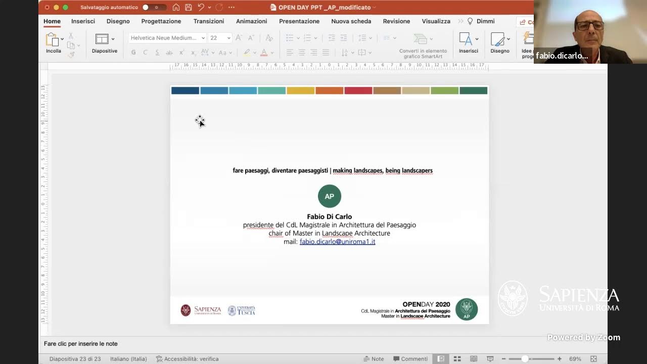 Studiare Architettura del paesaggio alla Sapienza
