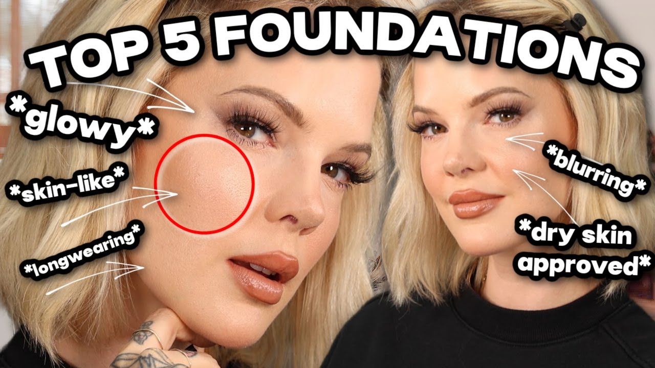TOP 5 GLOWY FOUNDATIONS FOR DRY SKIN glowy finish foundations that that are dry skin approved