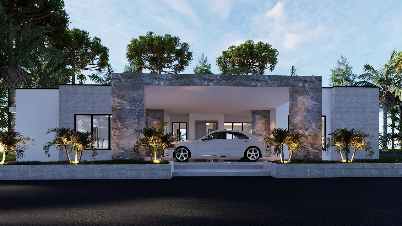 Luxury & Practical Modern House Design 4bedroom 22m x 15m