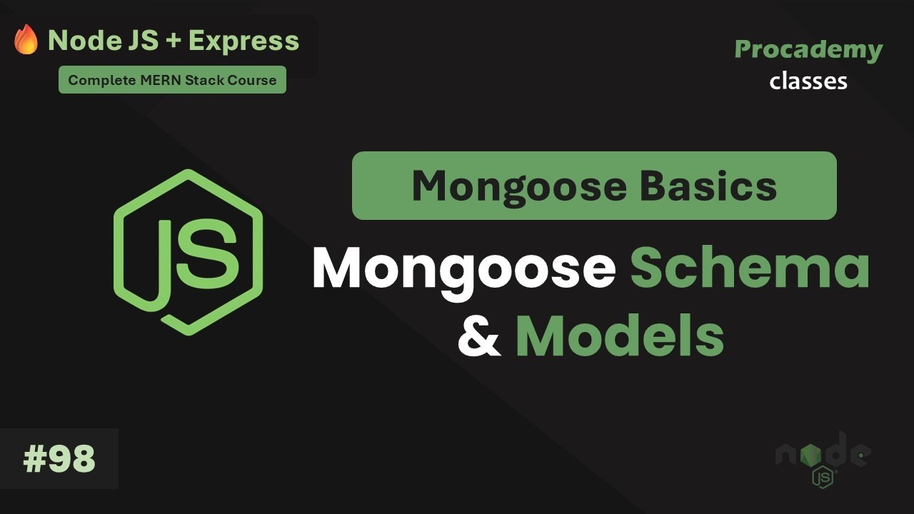 #98 Объяснение моделей и схем Mongoose | Полный курс Node.js + Express с MongoDB