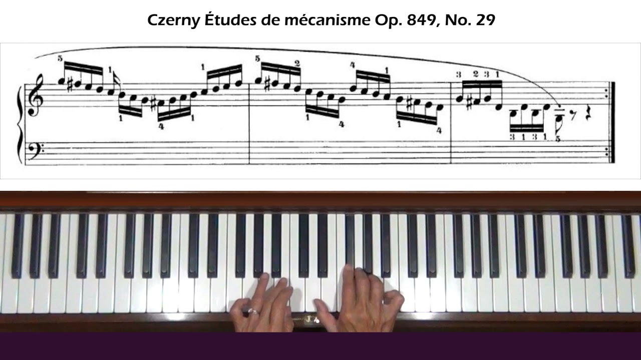 Czerny 30 Études de mécanisme Op. 849, No. 29 Piano Tutorial