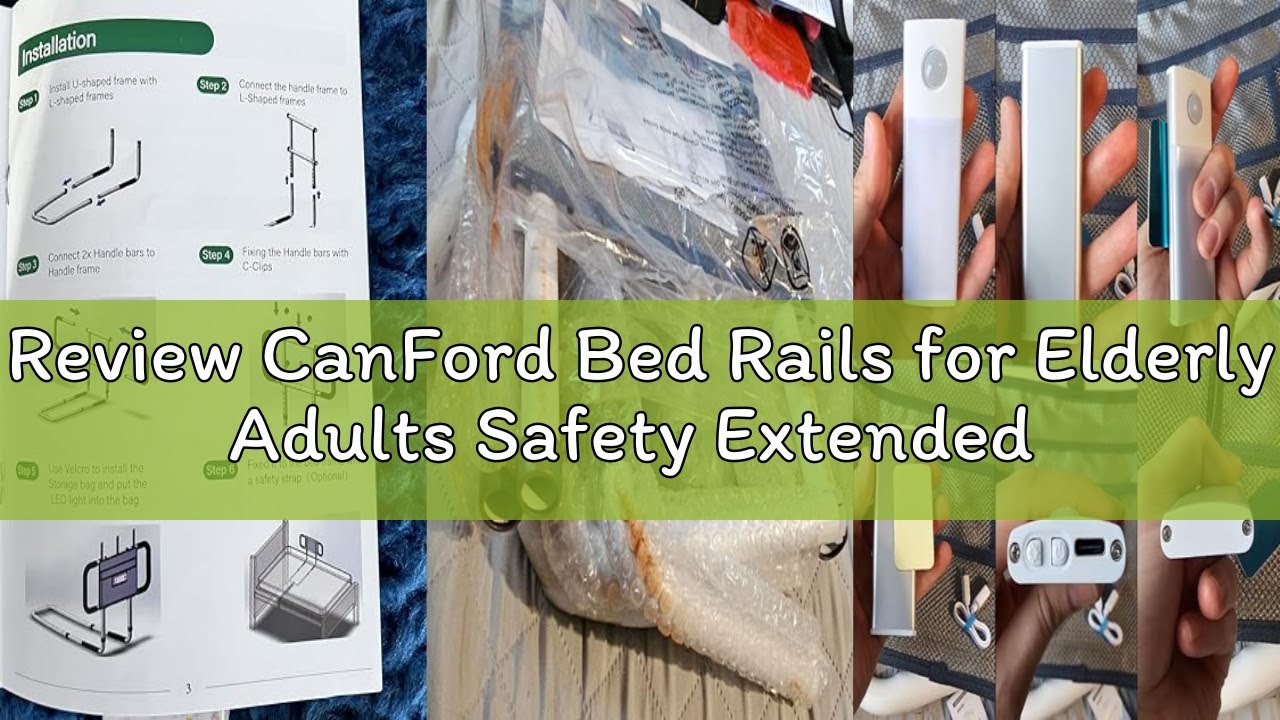 Review CanFord Bed Rails for Elderly Adults Safety Extended Side Assist Grab Bar Handrails for Senio