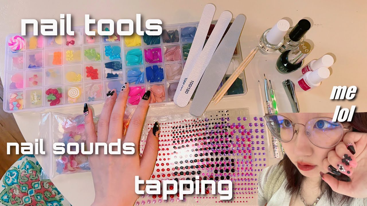 ASMR Nail Tools, Nail Sounds & Tapping || for sleep and tingles 😴✨