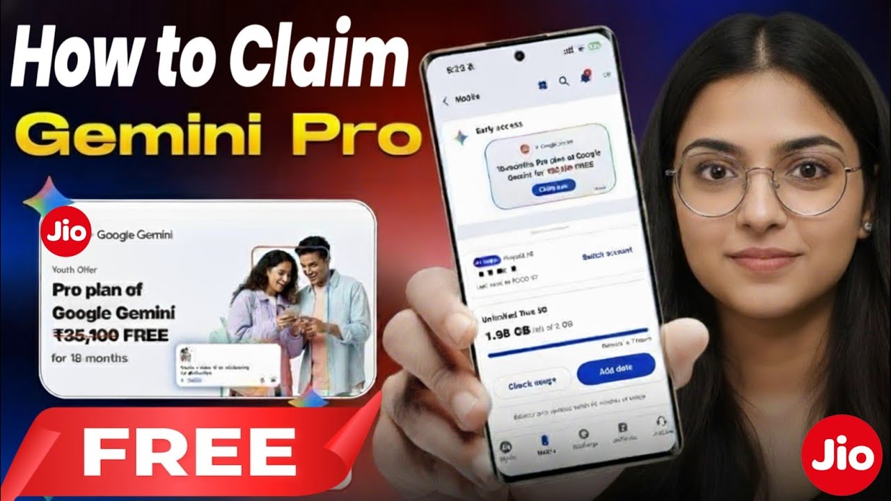 How to Claim Jio Google Gemini Offer for FREE (18 Months Pro Plan)