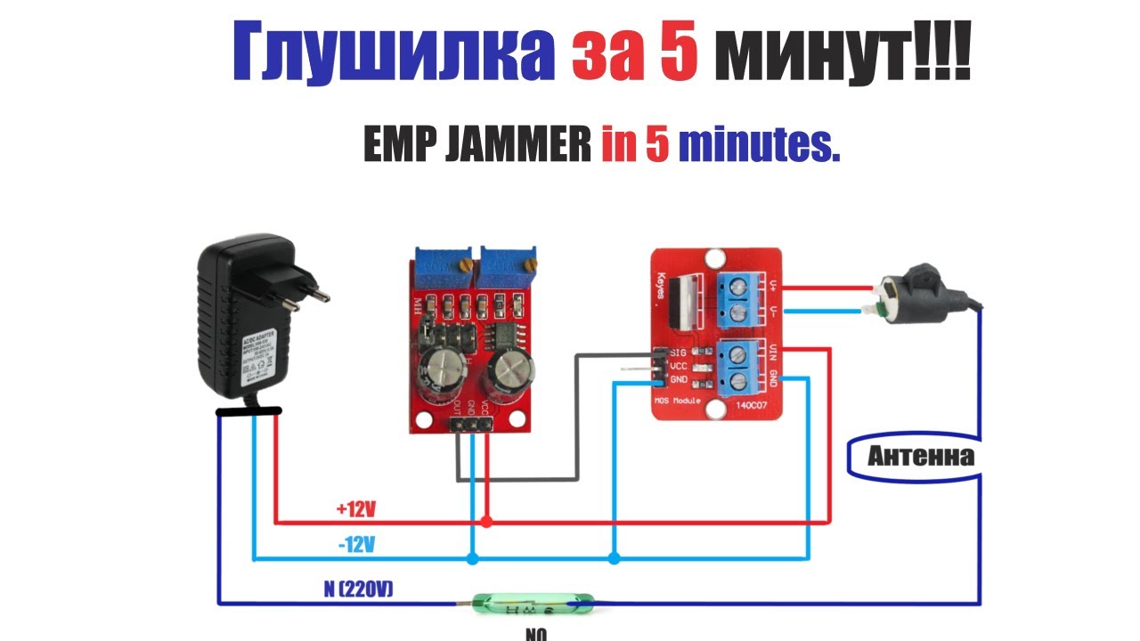 Разоблачения прибора.Импульсная глушилка. EMP JAMMER (ВКЛЮЧИТЬ - VPN 😉)