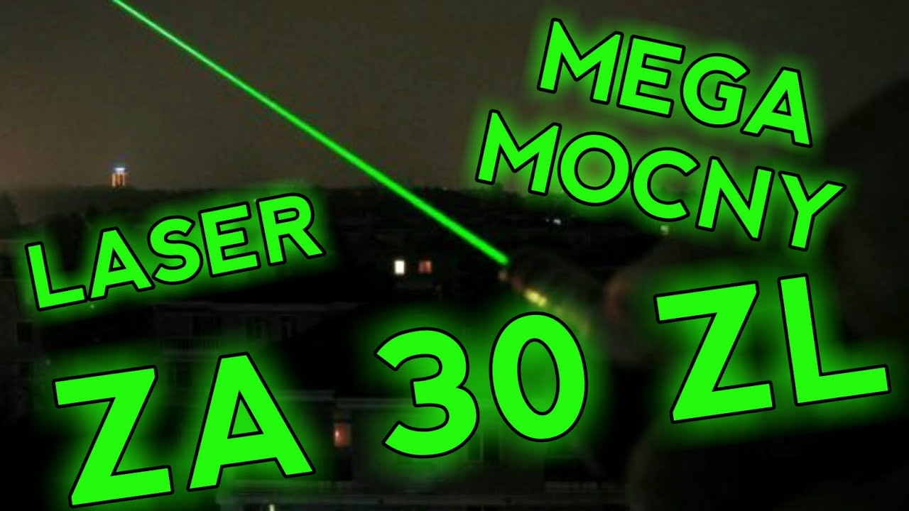 POTĘŻNY ZIELONY LASER 50000mW ZA 30 ZŁ Z ALLEGRO !!! SUPER GADŻET