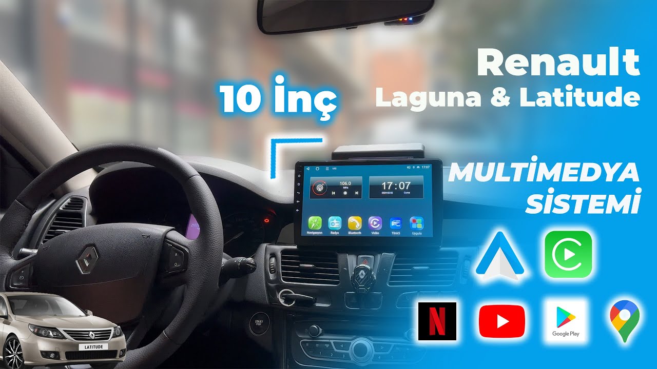RENAULT LAGUNA & LATİTUDE ➡  CARPLAY & ANDROİDAUTO DESTEKLİ ANDROİD MULTİMEDYA SİSTEMİ 22-1962