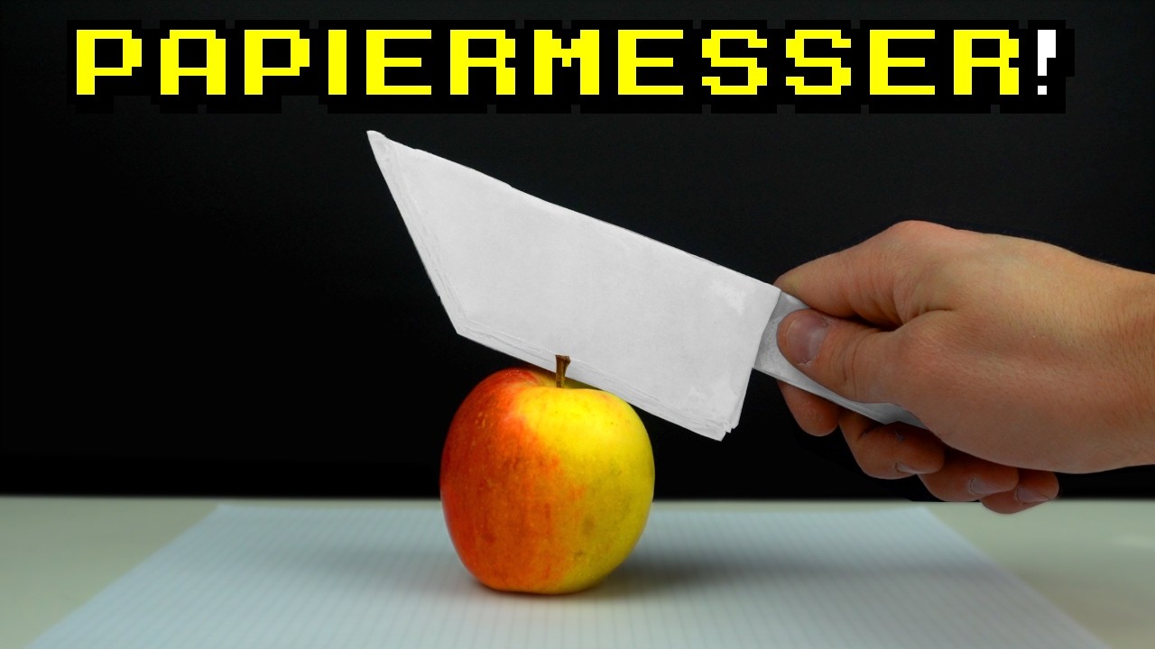 Ich habe ein MESSER AUS PAPIER hergestellt!