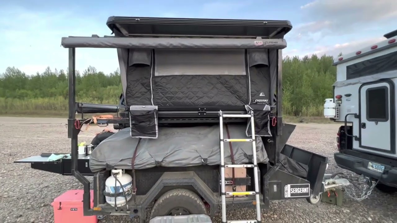 Black series trailer and Free Spirit Recreation pop up tent walk around.