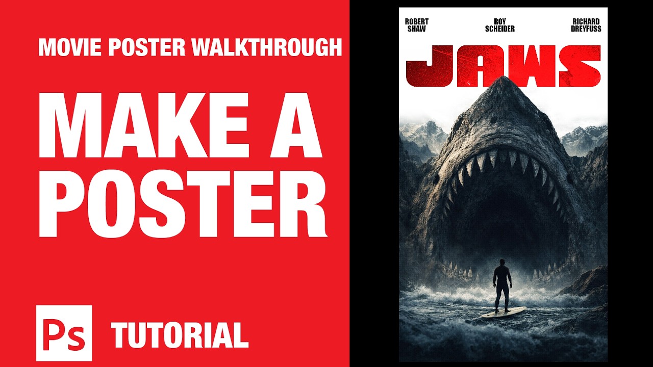 How to Make a Jaws Movie Poster in Photoshop