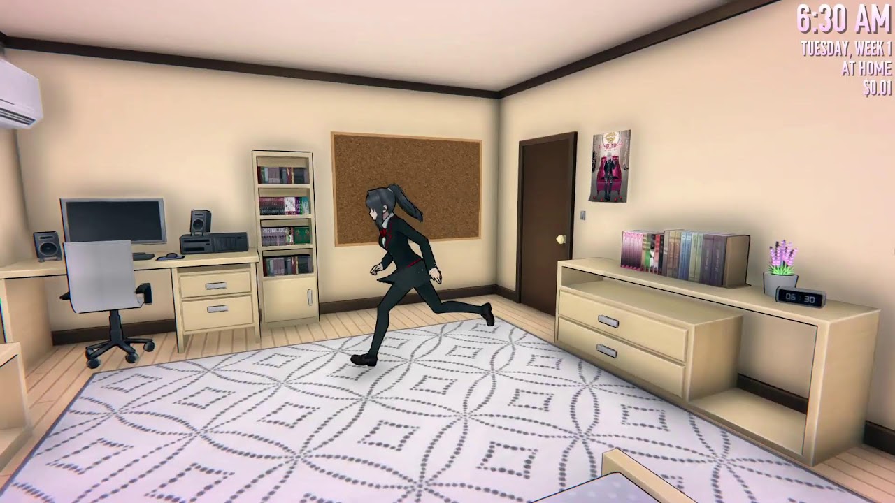 Back on yandere sim short stream due to me recording a song rn