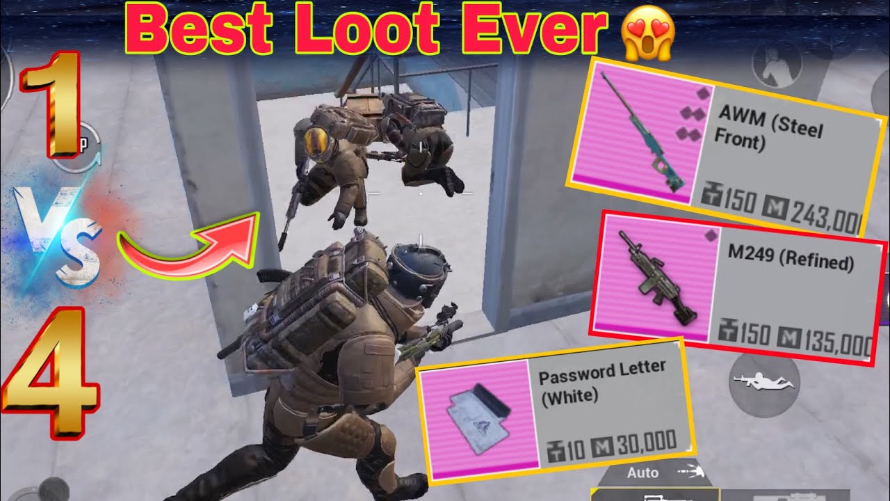 AWM STEEL FRONT 😍 RAREST SNIPER - METRO ROYAL GAMEPLAY