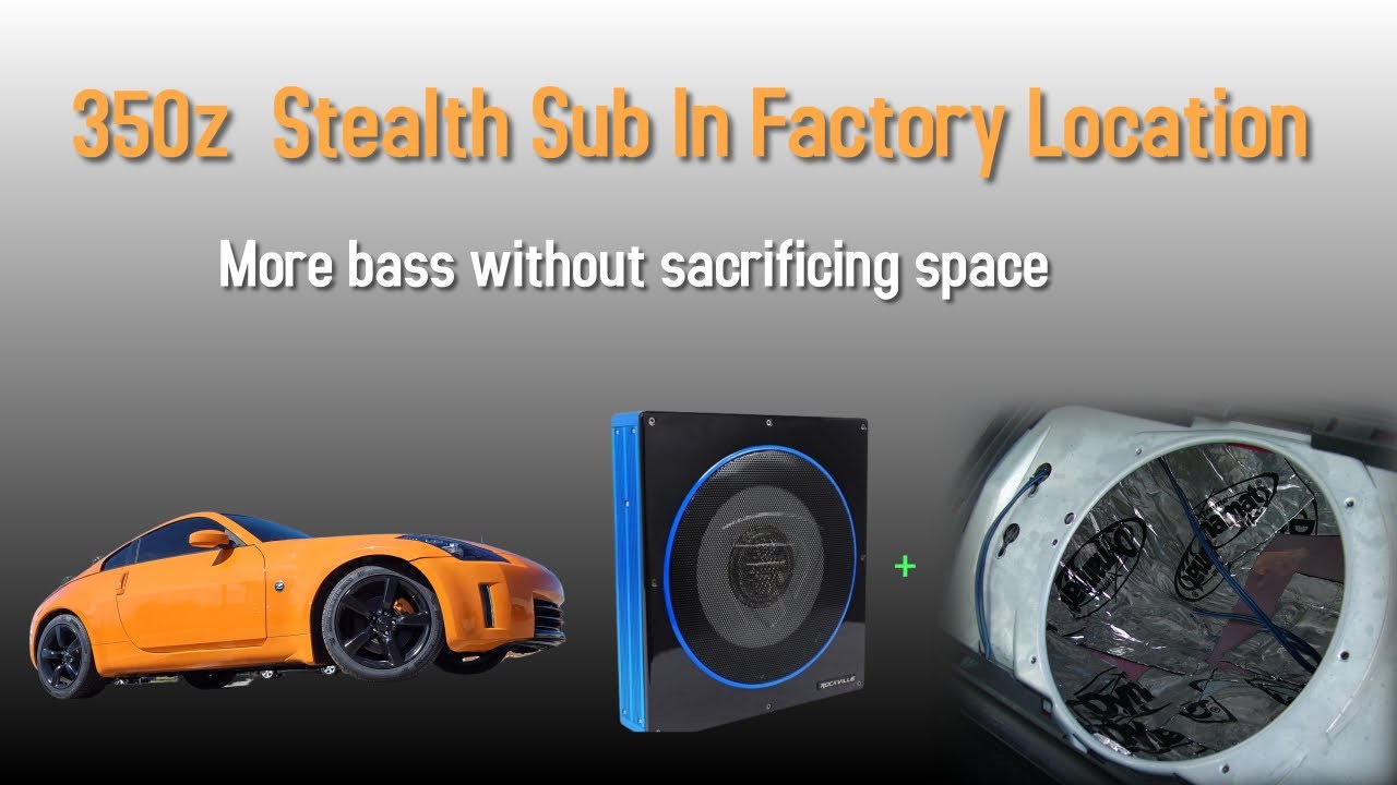 Nissan 350z Easy Stealth Sub без потери места в багажнике