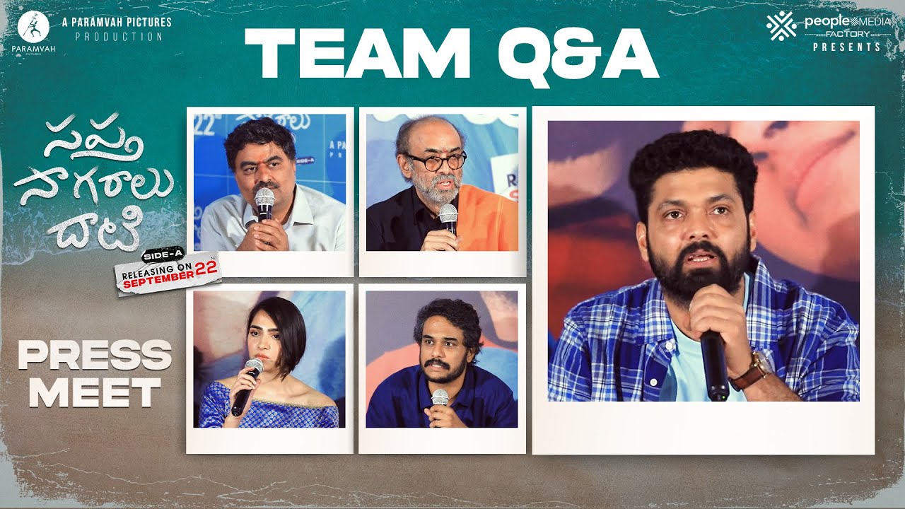 Sapta Sagaralu Dhaati (Side A) Team Q&A With Media | Rakshit Shetty | Rukmini | Hemanth M Rao