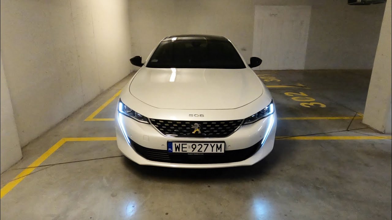 2020 Peugeot 508 HYbrid GT - FULL LED lights effects, ambient lighting, i-Cockpit presentation