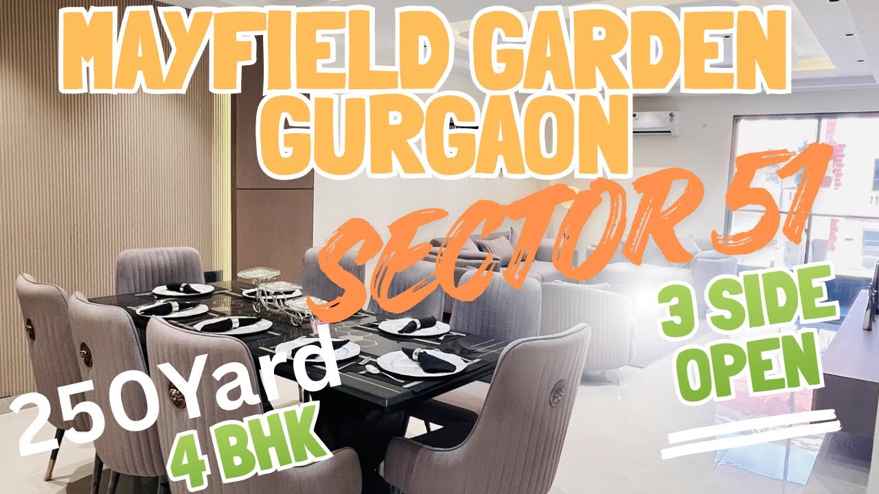 250 Sq Yard 3 Side Open Builder Floor For Sale In Sector 50 Gurgaon|| Mayfield Garden|| Gated|| 4BHk