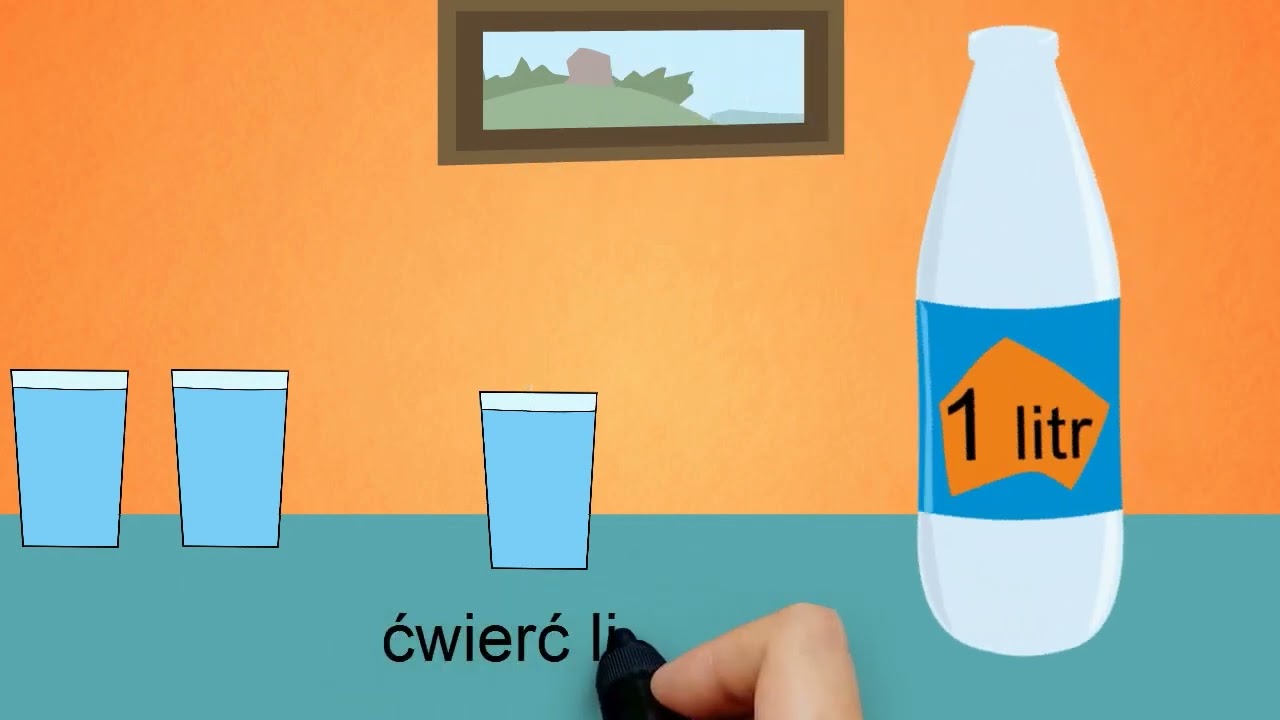 Jednostki pojemności &ndash; ćwierć litra