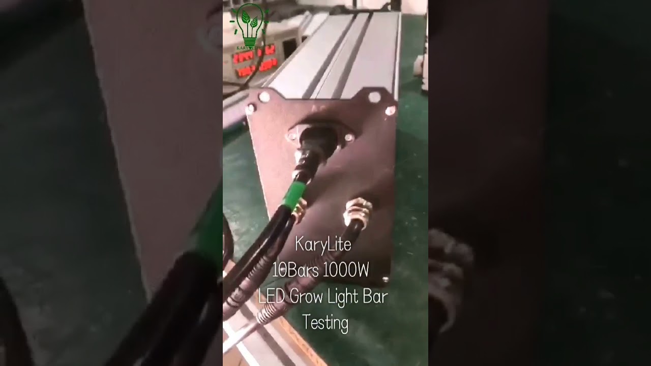 Karylite 10bars 1000W 5 channels (3000K+6500K+660nm Red 730nm IR+UV)dimming LED grow testing
