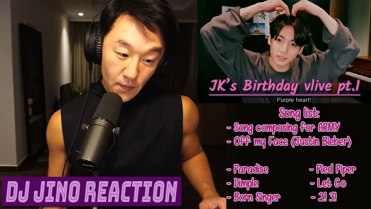 DJ REACTION to KPOP - JUNGKOOK LIVE  PT I, PARADISE, DIMPLE, BORN SINGER, PIED PIPER, 2!3!, LET GO
