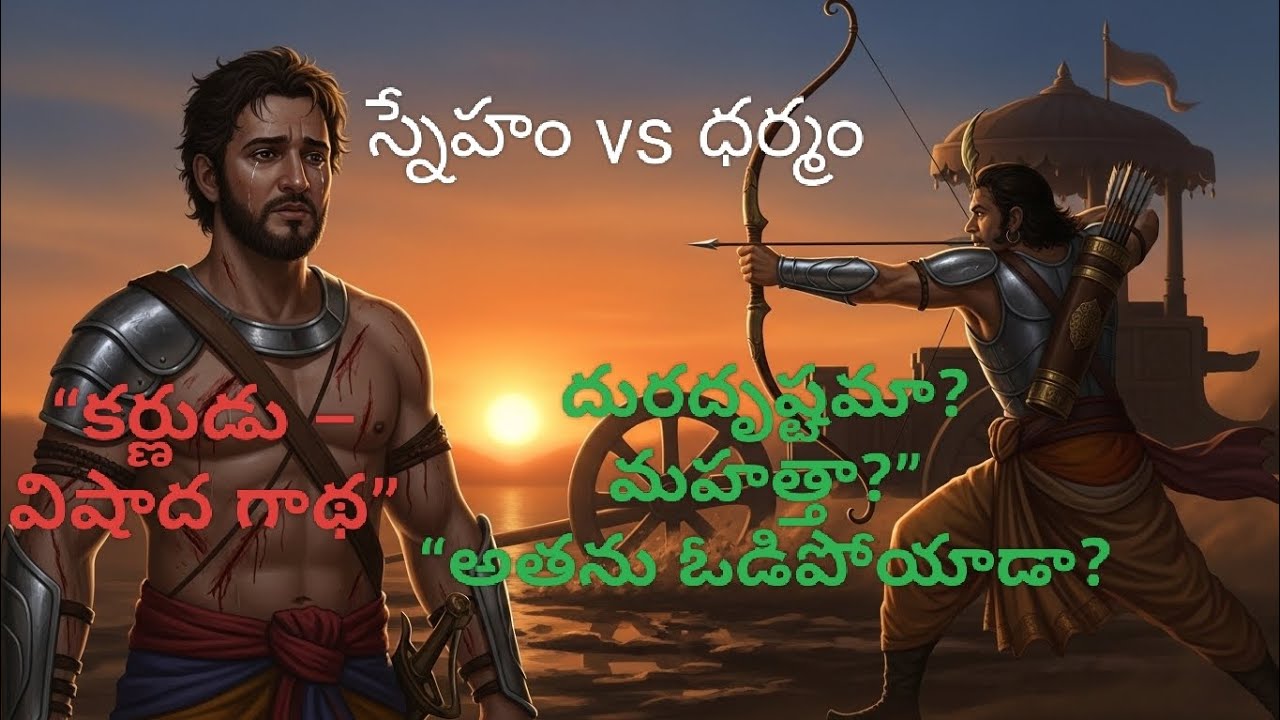 “కర్ణుడి అసలు కథ–నిజం తెలిసినా ఎందుకు పాండవులవైపు వెళ్లలేదు?కర్ణుడు–దురదృష్టవంతుడా?“అసలు సత్యం ఇదే!”
