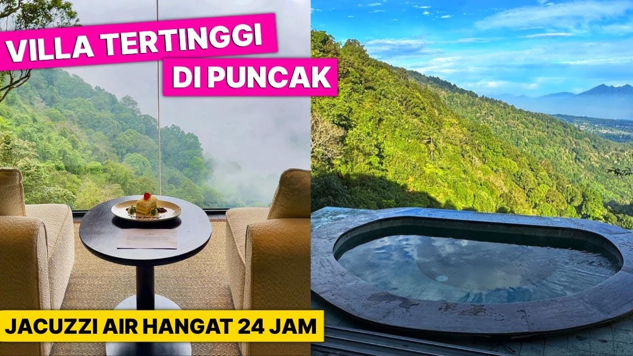 VILLA dan RESORT DENGAN VIEW SURGA PALING EKSOTIK DAN TERINDAH DI PUNCAK | Mahha Dii Meru Resort