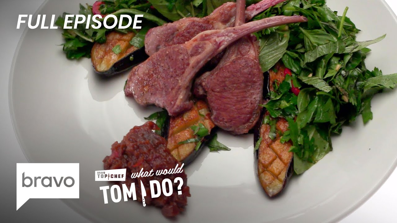 Tom Colicchio's Eggplant Relish w/ Lamb Chops Recipe | Top Chef | What Would Tom Do?