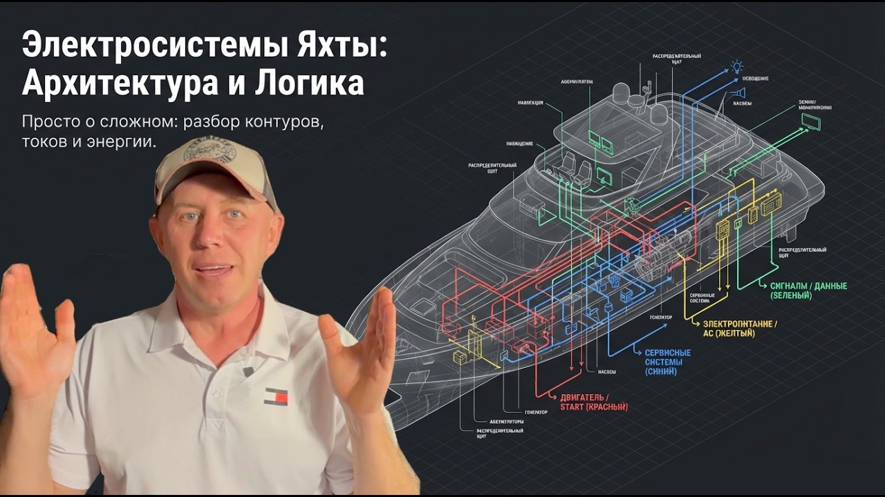 Электросистемы яхты - самое понятное объяснение. Электрика для новичков.