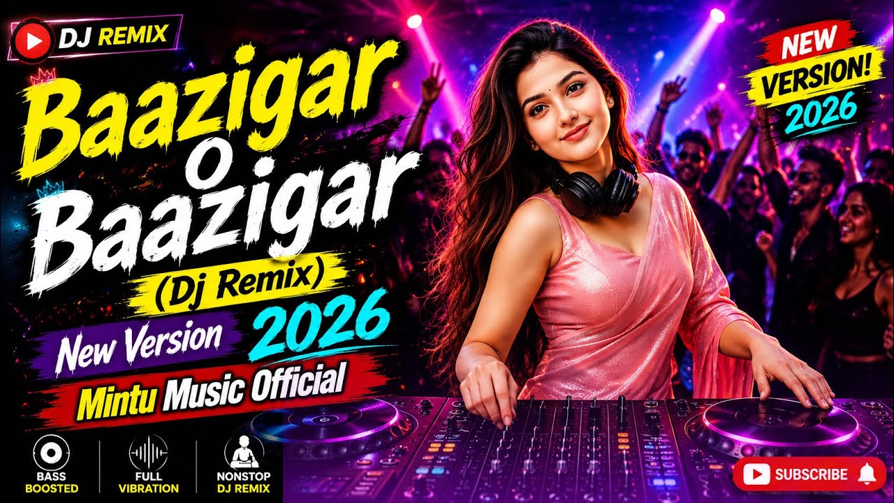 Baazigar O Baazigar (Official Remix) | High Bass DJ Song | 90s Hits Remix