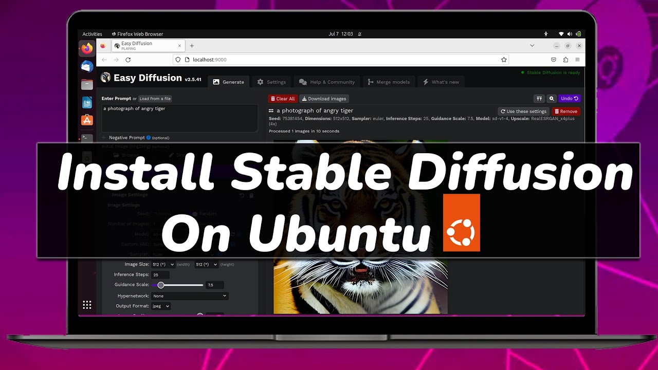 Как установить Stable Diffusion в Ubuntu || Запуск Stable Diffusion AI в Linux