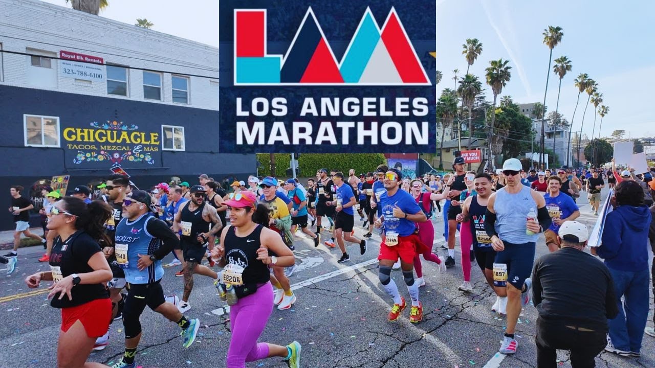 L.A. Marathon 2025 on Sunset Blvd!