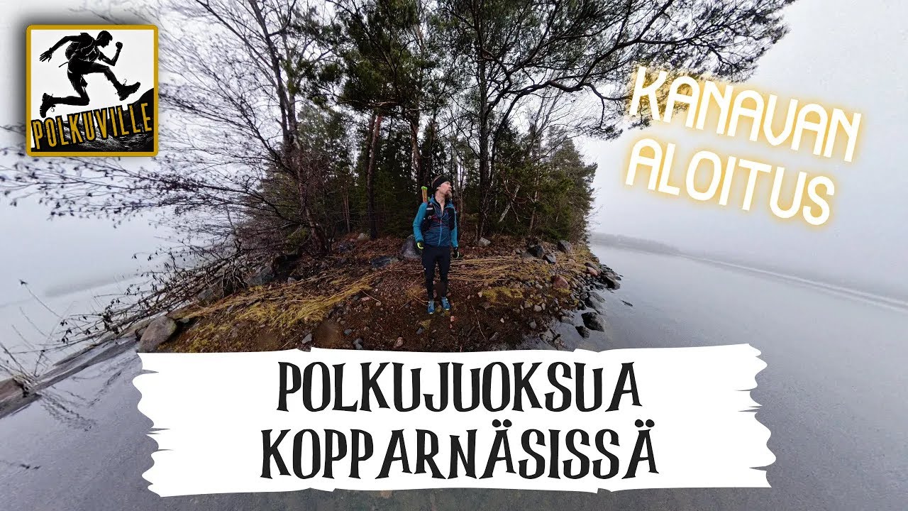 Polkujuoksua Kopparnäsin liukkailla kallioilla | Kanavan aloitus (Ep.1)