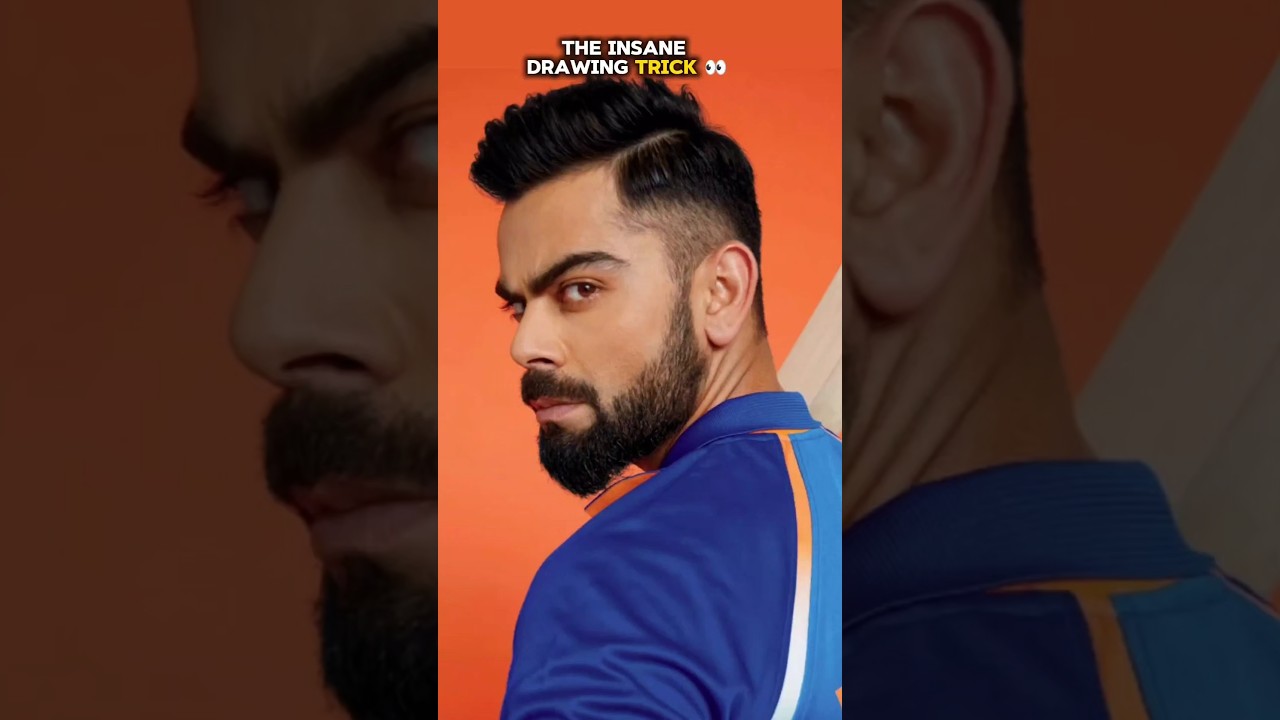 How To Draw Virat Kohli pencil Sketch. viratkohli cricket player from India  #viratkohli