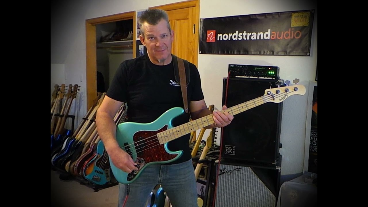 Nordstrand NP4-A & NJ4-SV pickups in 2023 Sadowsky SMX (prototype) Hybrid P/J4 - Andy Irvine