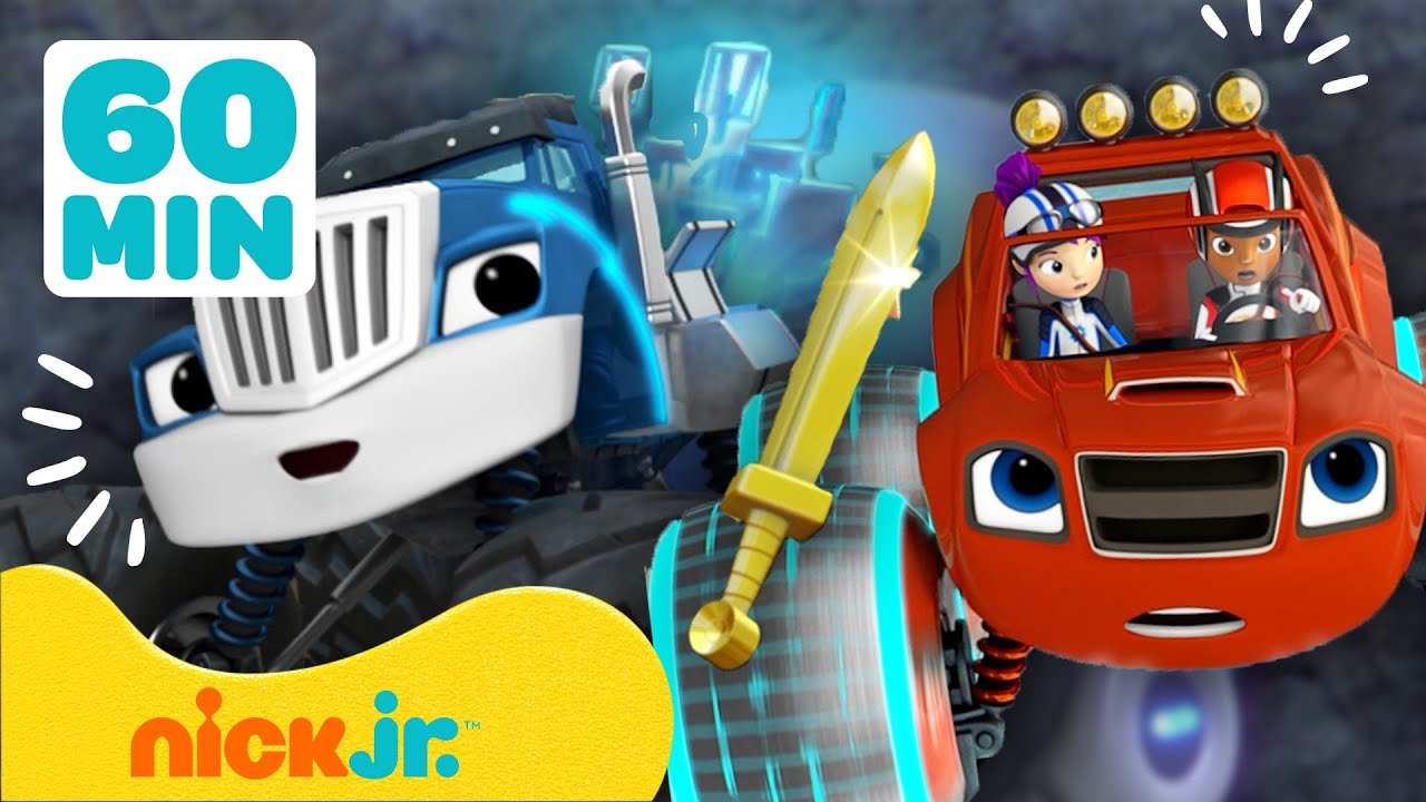 Blaze and the Monster Machines | Crusher Constrói Robôs com Robô Blaze! | 1 Hora | Nick Jr.