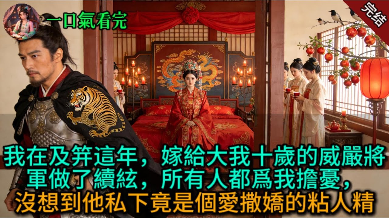我在及笄這年，嫁給大我十歲的威嚴將軍做了續絃，所有人都爲我擔憂，沒想到他私下竟是個愛撒嬌的粘人精。