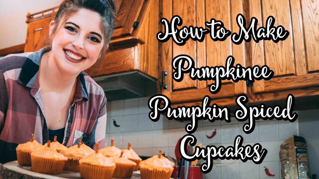 Halloween Dessert Recipes | Pumpkinee Pumpkin Spiced Cupcakes | Blair's Home Cookin'