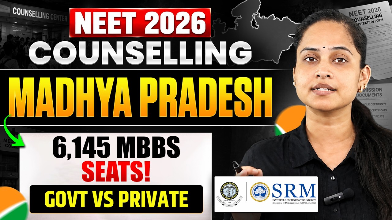 MP NEET 2026: 6,145 MBBS seats | Govt, private, AIIMS and Fee Comparison | MP Counselling 2026!
