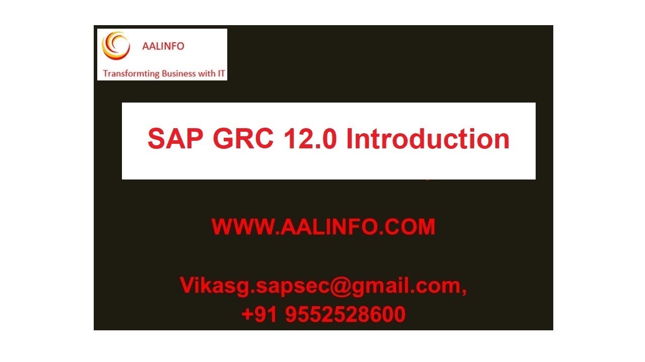 SAP GRC Introduction