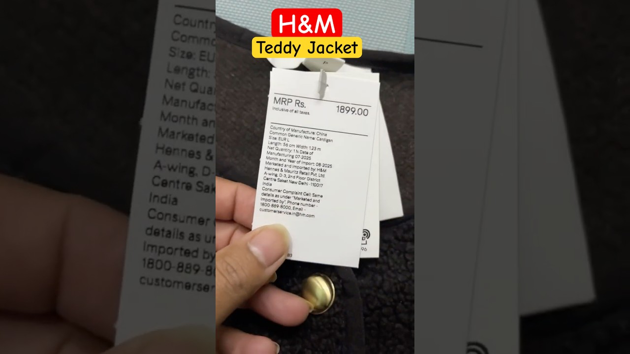 H&M Teddy Jacket From Myntra 