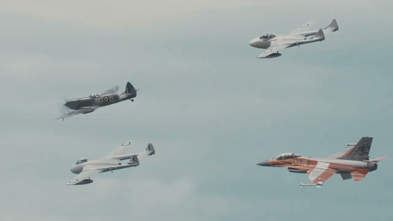 Sola Airshow 2024 Heritage Flight | Norwegian Air Force Historical Squadron