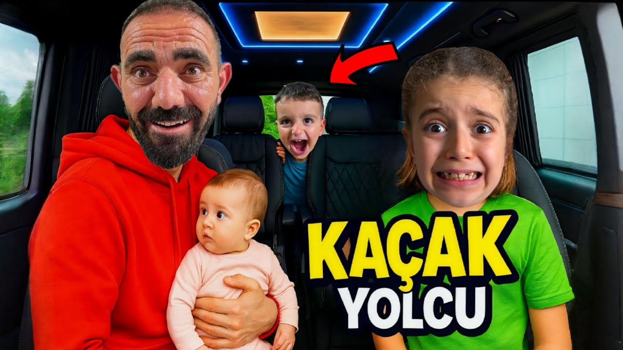 POYRAZ ELİF KAÇAK YOLCU OLDU BABASINI TAKİP ETTİ!!