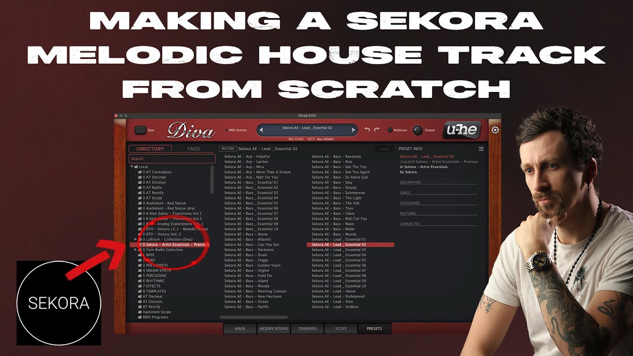 Building a Melodic House Track with Only Sekora Sounds