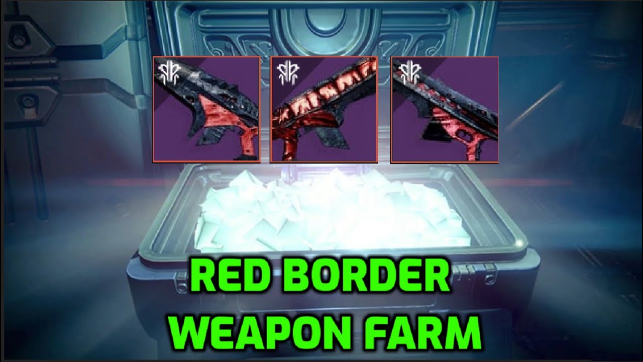 How to craft ALL Kings Fall weapons FAST ( Unlimited red border farm )