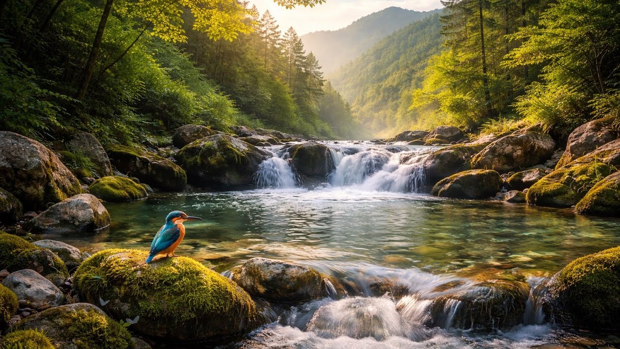 Calm Your Mind 2026 🌾 Gentle River, Birds Singing & Soothing Wind Sounds
