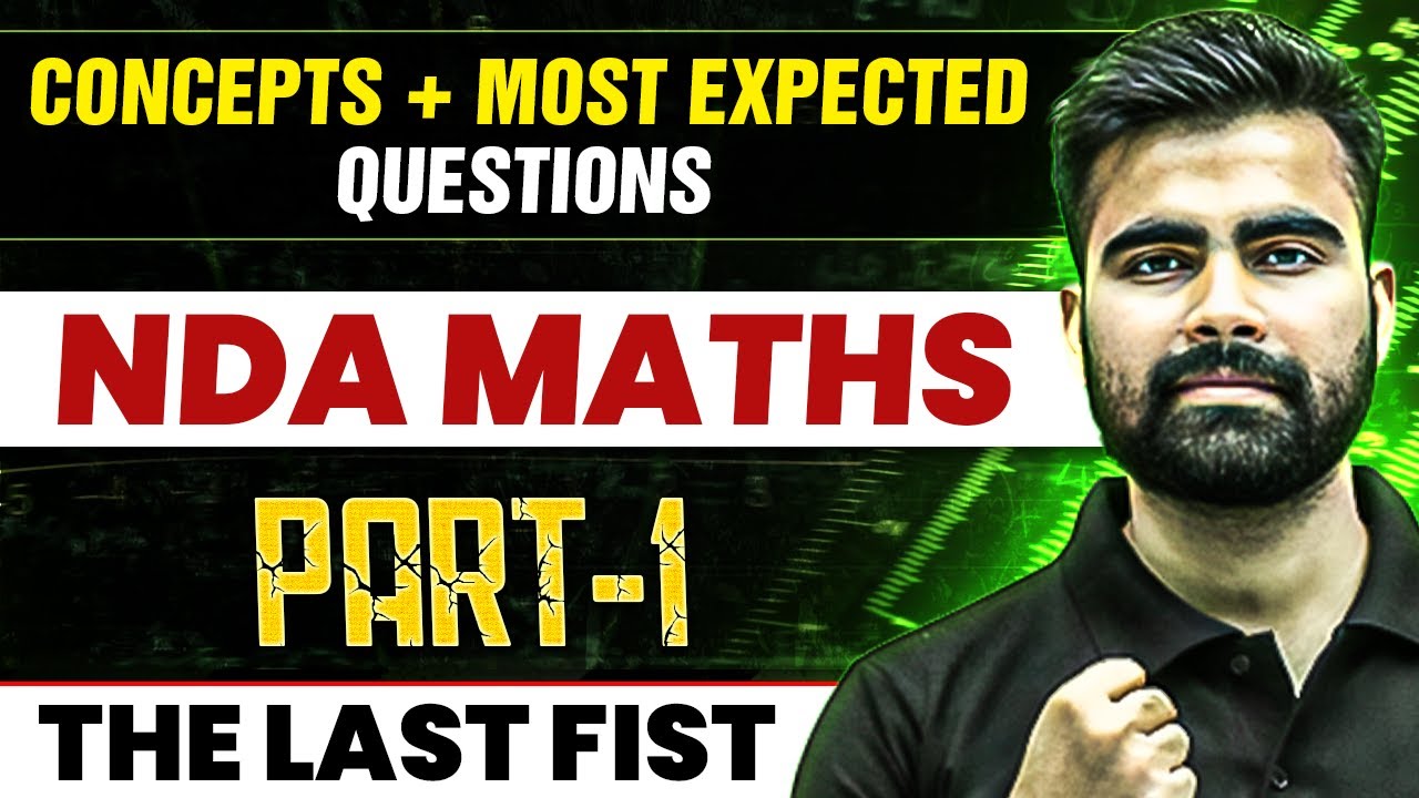 Maths Marathon For NDA-2, 2024 Exam| Part-1 | NDA Maths Preparation | Defence Wallah