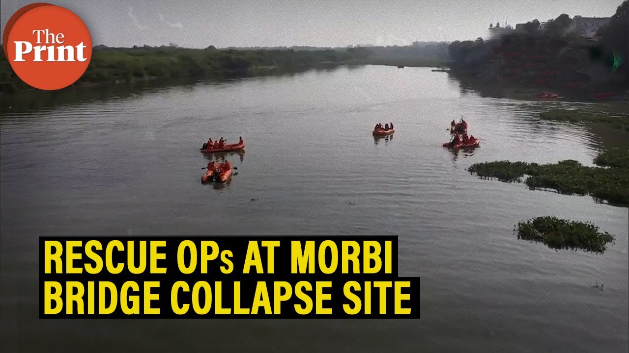Morbi bridge collapse: Visuals of rescue operations at the site